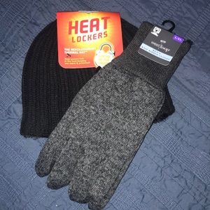 NWT. Mens set hat and gloves